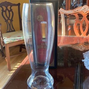 NWT Giant beer glass 12 inches tall